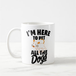 犬を撫でたい コーヒーマグカップ