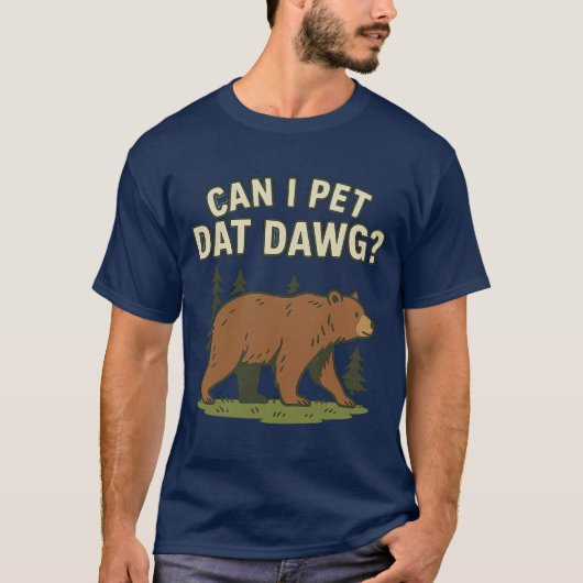犬を撫でてもいいですか Tシャツ (正面)