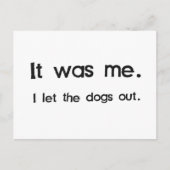 犬を放したのは私だ ポストカード (正面)