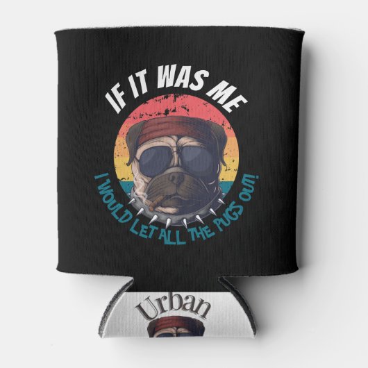 犬を放し出す 缶クーラー (正面)