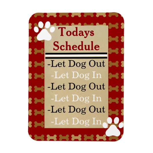 犬を放し飼いにする マグネット (縦)