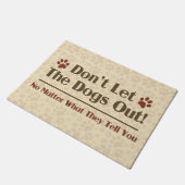 犬を放たないで下さい ドアマット (アングル)