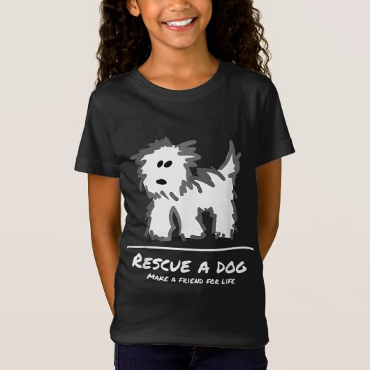 犬を救え買い物をするな！動物愛好家 Tシャツ (正面)