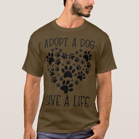 犬を救命救動物の救助に使う Tシャツ (正面)