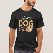 犬を救命救用に採用する Tシャツ (正面)