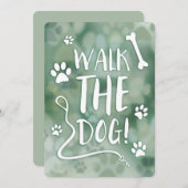 犬を散歩させる 招待状 (正面/裏面)