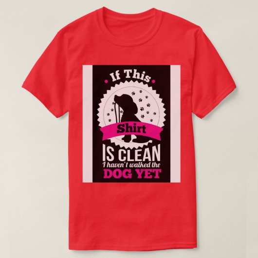 犬を散歩する Tシャツ (デザイン正面)