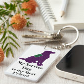 犬を整備して下さい キーホルダー (正面右)