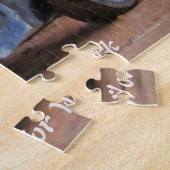 犬を牧場で準備 ジグソーパズル (側面)