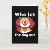 犬を犬から出したのは誰か カード (黄色い花)