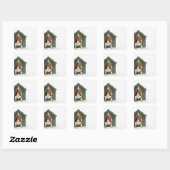犬を犬飼いする スクエアシール (シート)