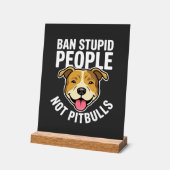 犬を禁止するな、馬鹿を禁止せよ ドッグ アクリルサイン (傾斜)