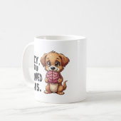 犬を落としたぞ 面白い脳ジョーク コーヒーマグカップ (正面左)