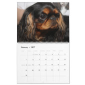 犬を表示 カレンダー (2月 2027)
