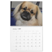 犬を表示 カレンダー (1月 2027)