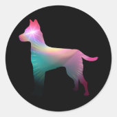 犬を表示 ラウンドシール (正面)