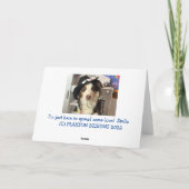 犬を被服にしたママへの誕生日カード カード (裏面)