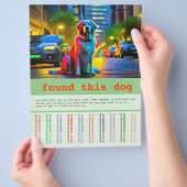 犬を見つけた チラシ (手)