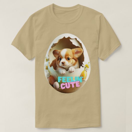 犬を見つける Tシャツ (デザイン正面)