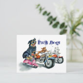 犬を詰める ポストカード (スタンド正面)