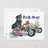 犬を詰める ポストカード (正面/裏面)