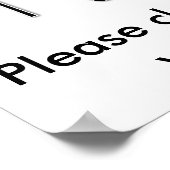 犬を追え犬ウンチお願い!-ポスター ポスター (角)