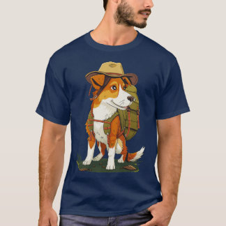 犬を連れたハイキング Tシャツ