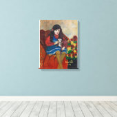 犬を連れた少女 キャンバスプリント (インサイチュ (ウッドフロア))