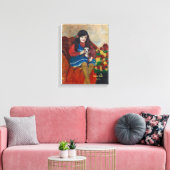 犬を連れた少女 キャンバスプリント (インサイチュ (リビング))