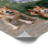 犬を連れた少女 ポスター (角)