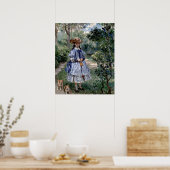 犬を連れた少女 ポスター (キッチン)