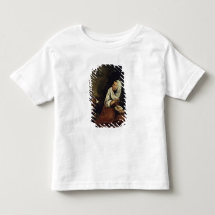 犬を連れた老婆 トドラーTシャツ