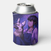 犬を連れてうがいする 缶クーラー (缶裏面)