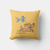 犬を遊ぶこと クッション (正面)