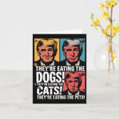 犬を食い潰す トランプ対カマラ 2024年選挙 カード (黄色い花)