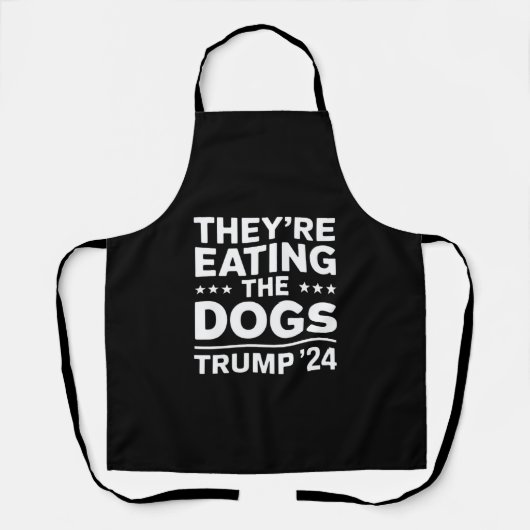 犬を食べているのよ 面白い議論 トランプ 引用 エプロン (正面)