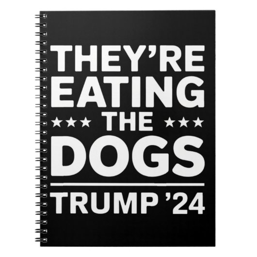 犬を食べているのよ 面白い議論 トランプ 引用 ノートブック (正面)
