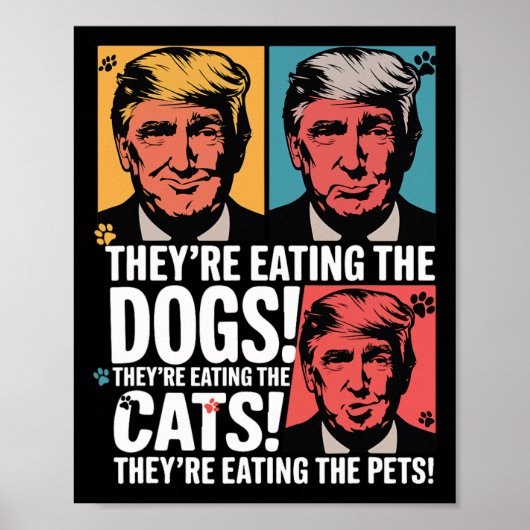 犬を食べている トランプ対カマラ 2025年選挙 ポスター (正面)