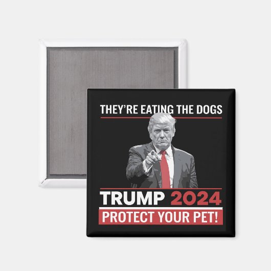 犬を食べている トランプ 2024 討論会 マグネット (正面/裏面)