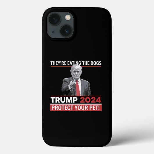 犬を食べている トランプ 2024 討論会 Case-Mate iPhoneケース (裏面)