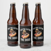 犬を食べている ドナルド・トランプ討論会 2024 ビールラベル (ボトル)