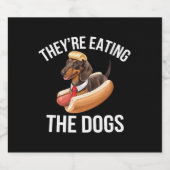 犬を食べている ドナルド・トランプ討論会 2024 ビールラベル (シングルラベル)