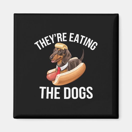 犬を食べている ドナルド・トランプ討論会 2024 マグネット (正面)