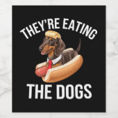 犬を食べている ドナルド・トランプ討論会 2024 ワインラベル (シングルラベル)