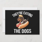 犬を食べている ドナルド・トランプ討論会 2024 招待状 (正面)