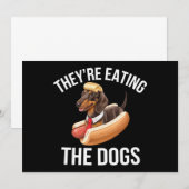 犬を食べている ドナルド・トランプ討論会 2024 招待状 (正面/裏面)