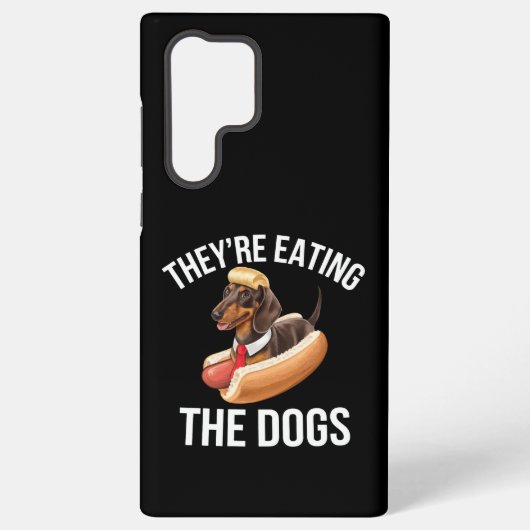 犬を食べている ドナルド・トランプ討論会 2024 SAMSUNG GALAXYケース (裏面)