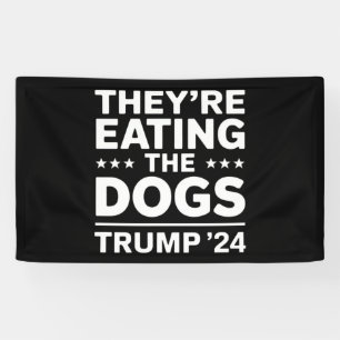 犬を食べている Funny Debate Trump 引用 横断幕