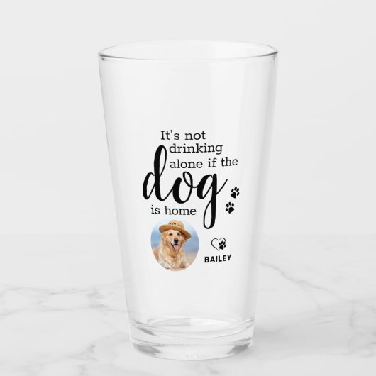 犬を飲まないもしのは家のカスタム写真 タンブラーグラス (正面)