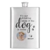 犬を飲まないもしのは家のカスタム写真 フラスク (正面)